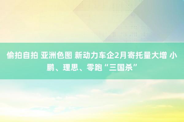 偷拍自拍 亚洲色图 新动力车企2月寄托量大增 小鹏、理思、零跑“三国杀”