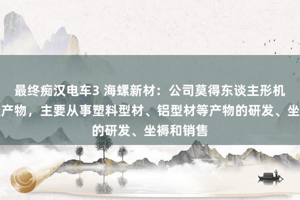 最终痴汉电车3 海螺新材：公司莫得东谈主形机器东谈主产物，主要从事塑料型材、铝型材等产物的研发、坐褥和销售