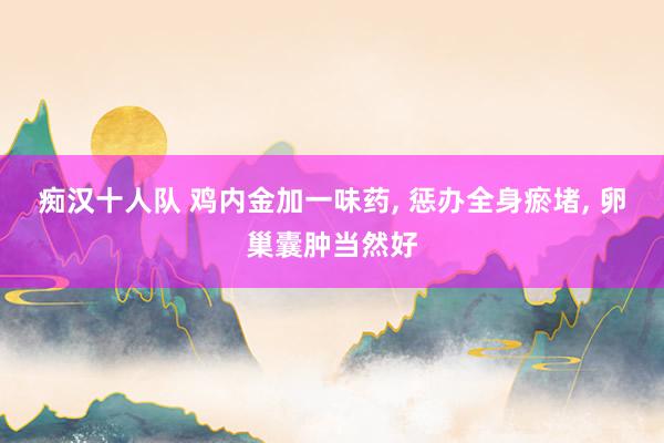 痴汉十人队 鸡内金加一味药， 惩办全身瘀堵， 卵巢囊肿当然好