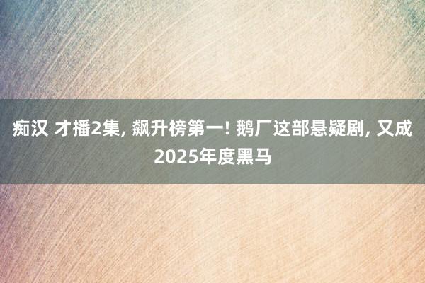 痴汉 才播2集， 飙升榜第一! 鹅厂这部悬疑剧， 又成2025年度黑马